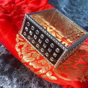 Unique Square black and silver bangle/bracelet.